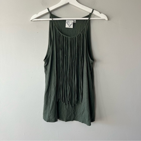 Jaretchurg Fringe Green Tank Medium - Picture 1 of 6